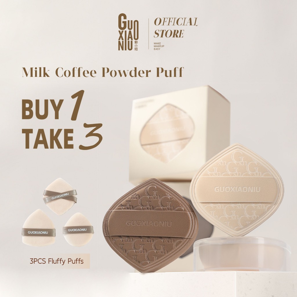 ซื้อ 1 TAKE 3GUOXIAONIU แป้งพัฟเปียกแห้ง Dual-ใช้กันน้ํามูสหนังแต่งหน้าฟองน้ําที่สมบูรณ์แบบสําหรับรองพื้นชนิดน้ํา
