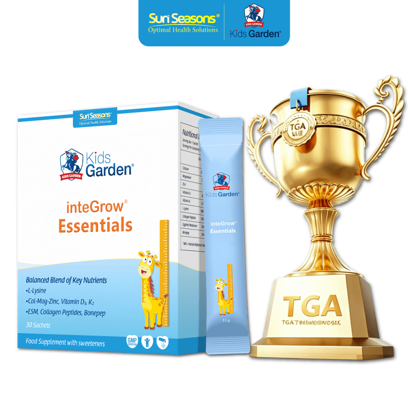 Kids Garden Children Growth Powder L-Lysine+OPN+CBP+CPP+Bonepep+Ca-Mg-Zn+Vitamin D3&K2 Support Bone 