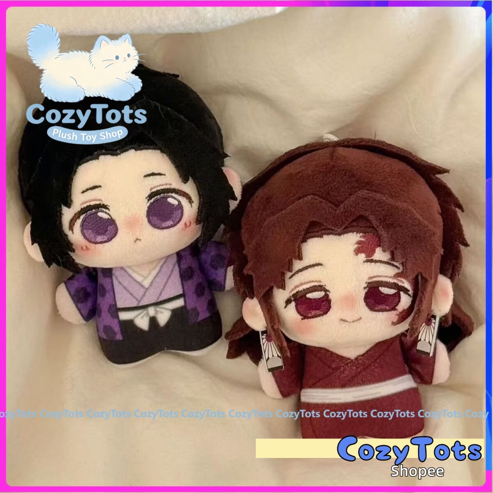 10 ซม.Demon Slayer Tsugikuni Yoriichi ตุ๊กตาตุ๊กตาจี้ Kimetsu ไม่มี Yaiba ตุ๊กตาของเล่นพัดลมรวบรวม K
