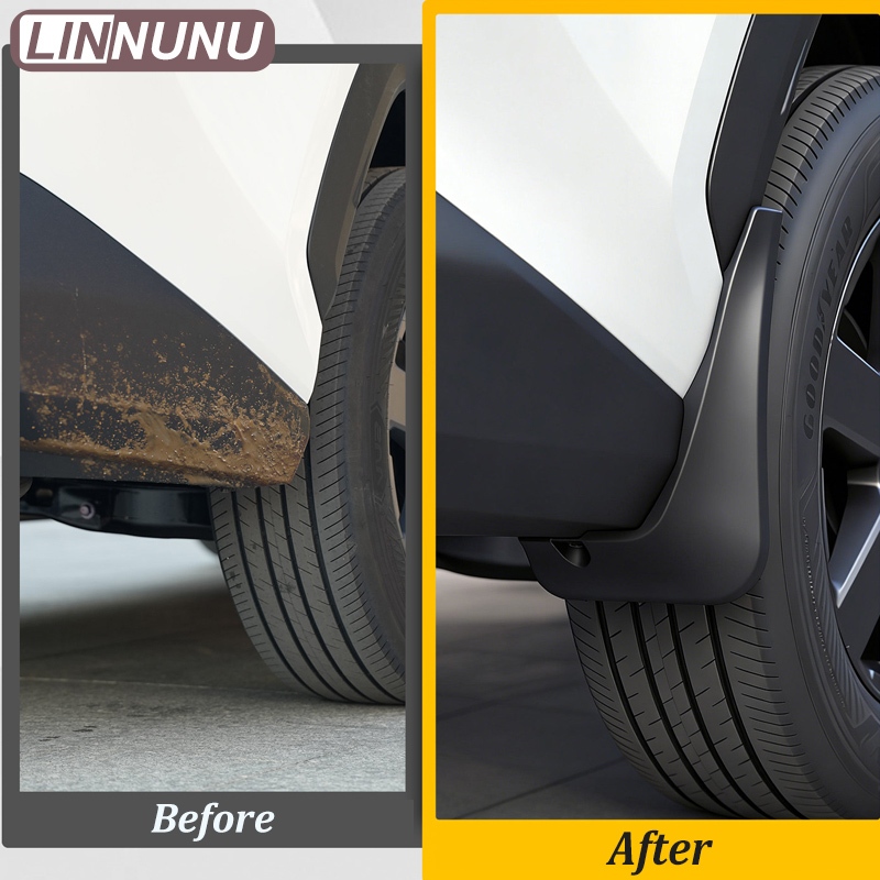 LINNUNU ABS Mudguards Splash Guards สําหรับ Toyota RAV4 XA60 2026 2027 ด้านหน้าด้านหลังล้อ Mud Flaps