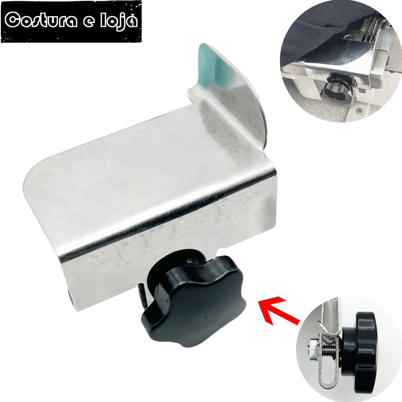 จักรเย็บผ้าแบบปรับได้ Seam Guide Edge Bonding Machine Fixed Anti Cutting ผ้าล็อคเครื่อง Overlock อุปกรณ์เสริม