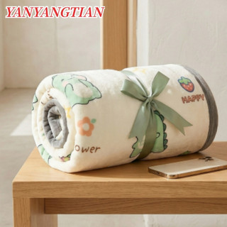 YANYANGTIAN ผ้าห่ม ของขวัญวาเลนไทน์ ผ้าห่มพกพา ผ้าห่มน่ารัก ผ้าไมโครไฟเบอร์ หมอนผ้าห่มพกพาในรถ