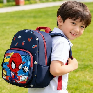 Disney กระเป๋าเป้สำหรับเด็ก ลาย Spider-Man สำหรับเด็กผู้ชาย Water-resistant เหมาะสมกับอายุ 3-6 ปี