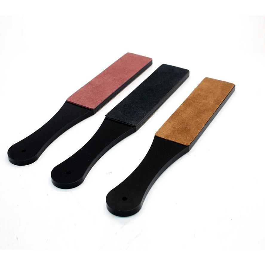 1Pc Leather Strop Knifeboard Sharpener 2 Side Sharpening Plate Honing Compound Grinding Tools