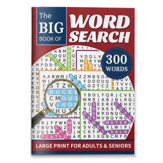 มาใหม่ในสต็อกหนังสือปริศนาค้นหาคําขนาดใหญ่,สมุดกิจกรรมพิมพ์ใหญ่300-คํา,เกมสมองง่ายและหนังสือผ่อนคลาย