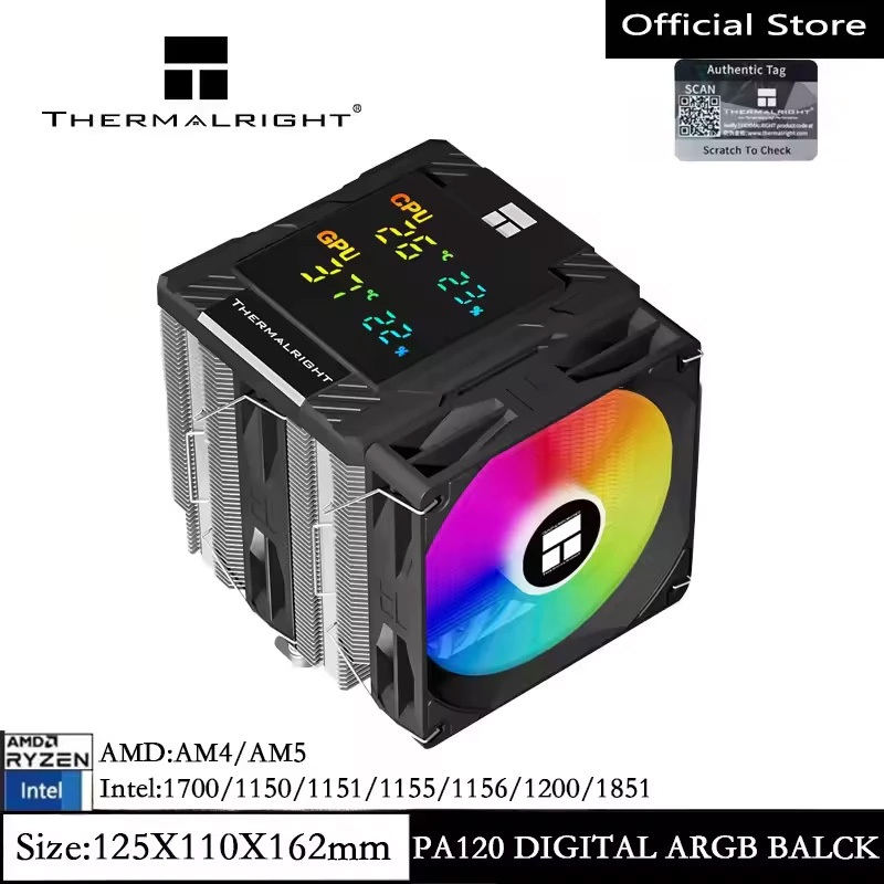 Thermalright Peerless Assassin120 ARGB DigItal White /Black CPU Cooler PA120 ARGB DigItal Cpu cooler