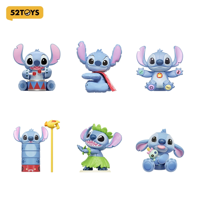 52TOYS Disney Stitch Vintage Collection Series Blind Box Figure Toy（Whole Set)