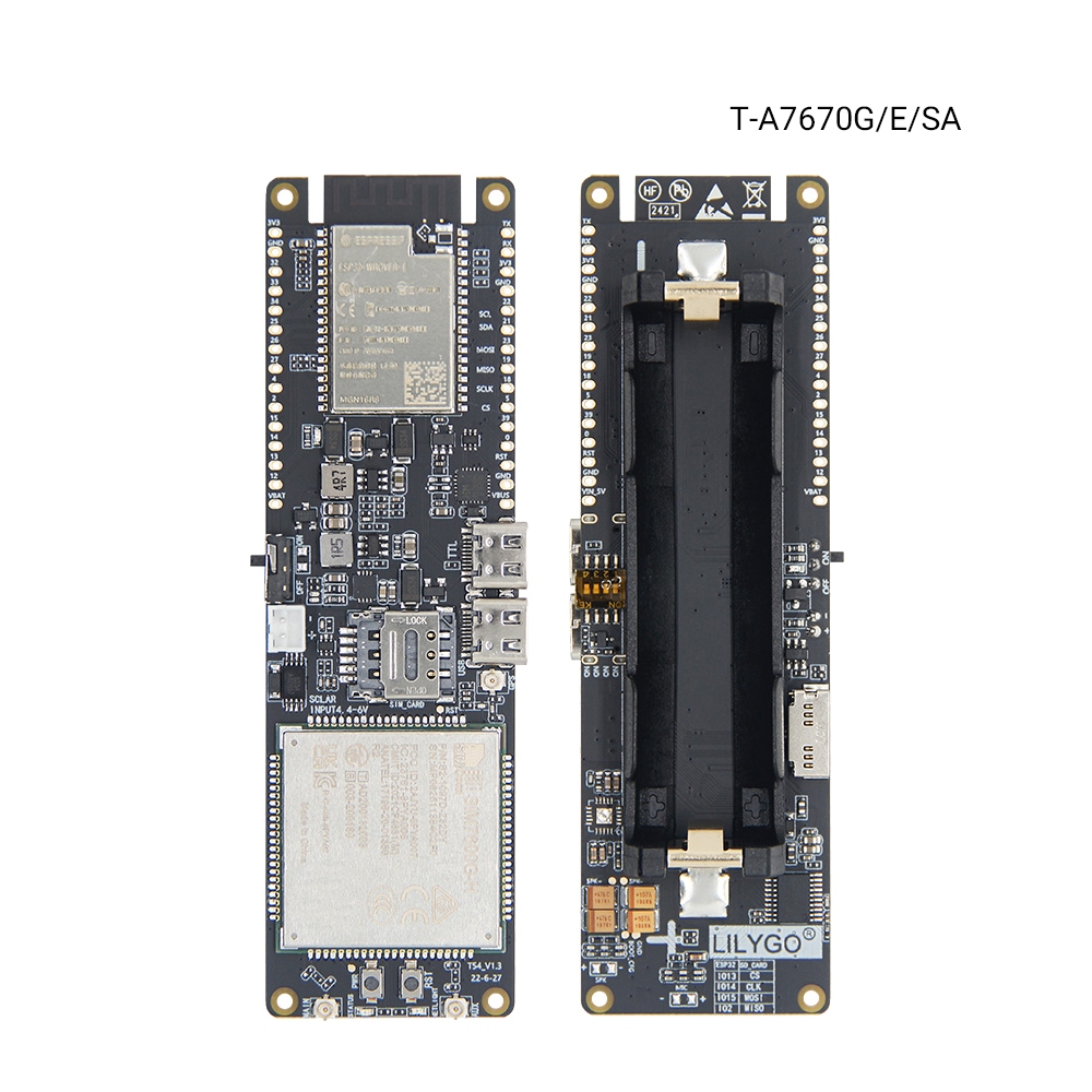 T-SIM7600G/E/SA-H ESP32-WROVER 4G LTE CAT4 GPS WiFi BLE Development Board โมดูลเครือข่ายไร้สาย