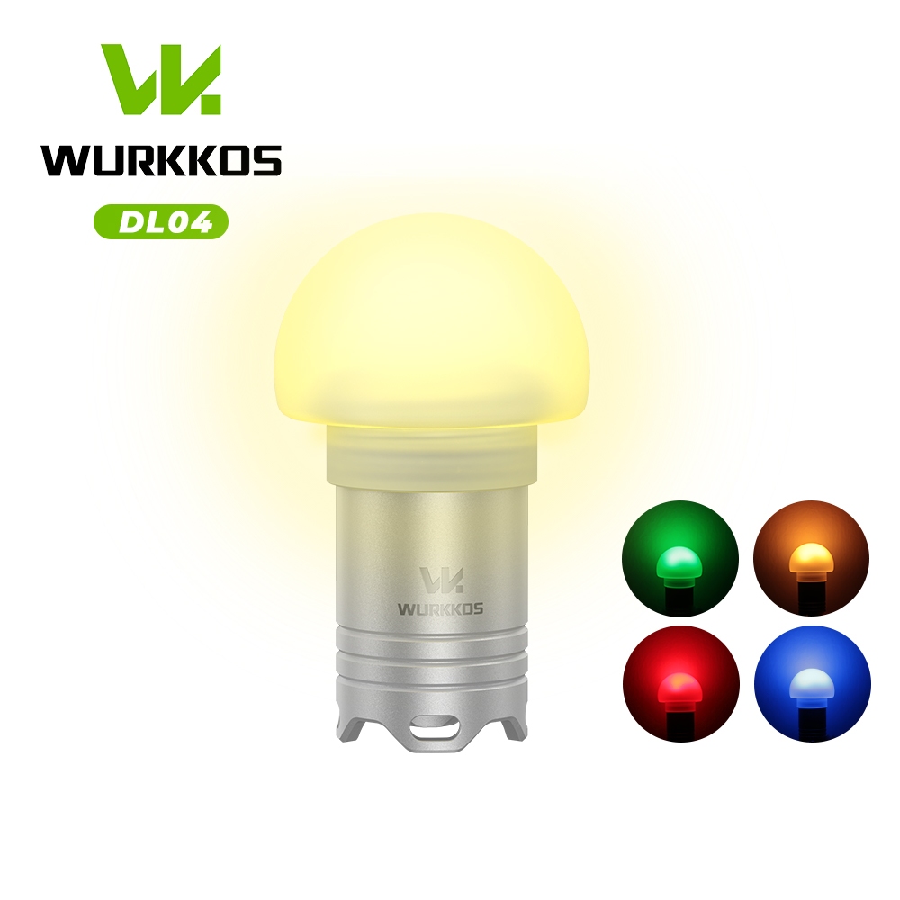 Wurkkos DL04 9.5LM แสงดำน้ำ RGB + Stepless แสงสัญญาณความสว่าง 16340 แบตเตอรี่สำหรับไฟฉายค่ายค่ายคืน