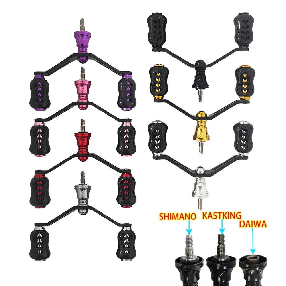 ด้ามจับคาร์บอนไฟเบอร์สำหรับรีลปั่นปลา Daiwa/Shimano/Kastking/Mastak/Haibo/Kingdom พร้อมซ่อมและเปลี่ยนได้