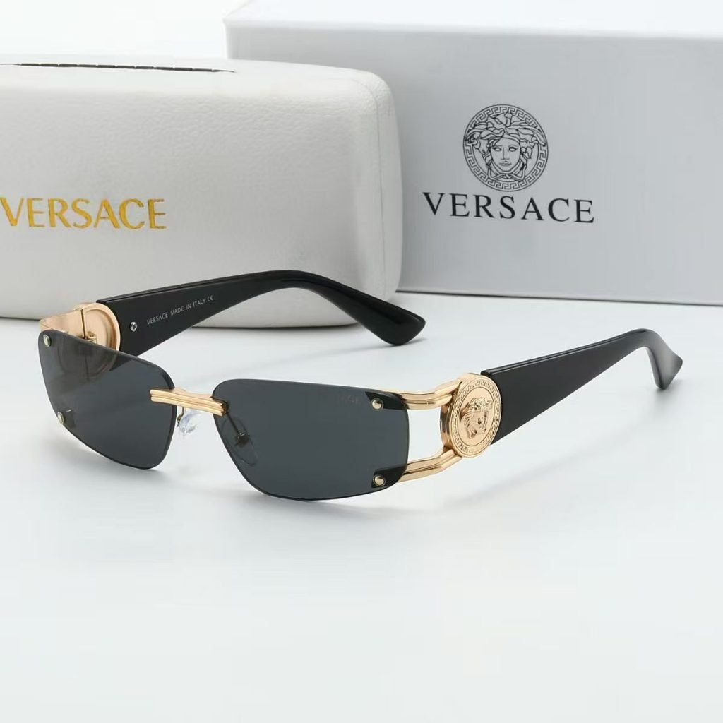 2026 ใหม่แว่นกันแดด Medusa ไร้ขอบสําหรับผู้ชายผู้หญิง,UV400 ป้องกันLuxury Retro Y2K Shades,แฟชั่นสี่เหลี่ยมผืนผ้าแว่นตากันแดดสําหรับขับรถชายหาดวันหยุดกลางแจ้ง