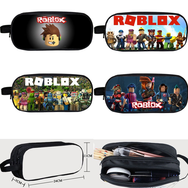 Roblox   การ์ตูนอะนิเมะกระเป๋าดินสอนักเรียนผ้าใบกระเป๋าเครื่องเขียนกระเป๋าใส่เหรียญซิปกรณีดินสอเด็กคริสต์มาสของขวัญวันเกิ