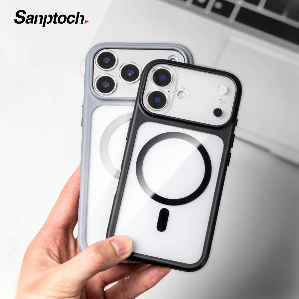 Sanptoch หรูหรากันกระแทกเคสโทรศัพท์สําหรับ iPhone 17 16 15 14 13 PRO MAX คริสตัลล้างปกหลังสําหรับ iPhone 17 PRO MAX โปร่งใส Drop-ป้องกันปลอก