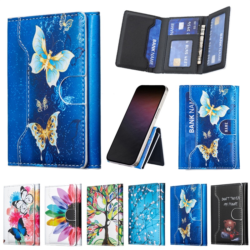 Magnetic Card Holder Wallet Case Magnetic Phone Wallet with Magnetic Circle for IPhone Series