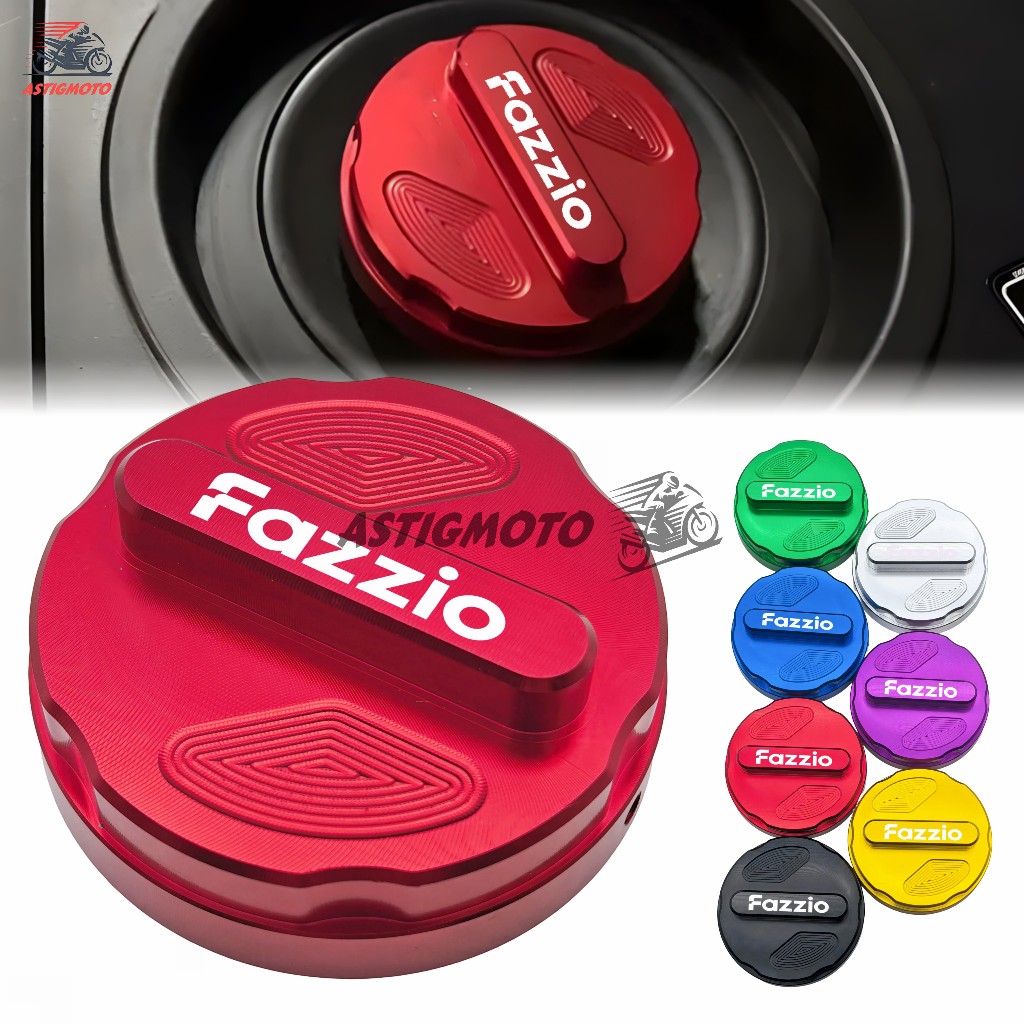 สําหรับYamaha Fazzio 125 CNCรถจักรยานยนต์ถังน้ํามันเชื้อเพลิงฝาครอบอลูมิเนียมแก๊สCoveอุปกรณ์ตกแต่ง