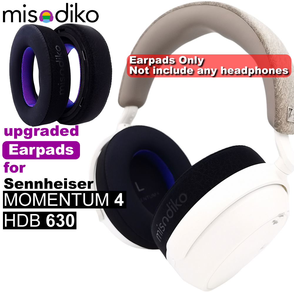 Misodiko อัพเกรดแผ่นรองหูฟังสําหรับ Sennheiser Momentum 4 ไร้สาย / HDB 630 หูฟัง