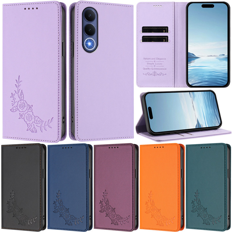 หรูหราสําหรับ Vivo V70 FE Y31D Y05 Y21 5G V60 Lite T5 Pro 5G Y500 Pro Y31 5G V70 V50 Lite V60 กระเป๋าสตางค์หนัง PU ช่องใส่การ์ดผิวป้องกันพลิกขาตั้งฝาครอบกรณี