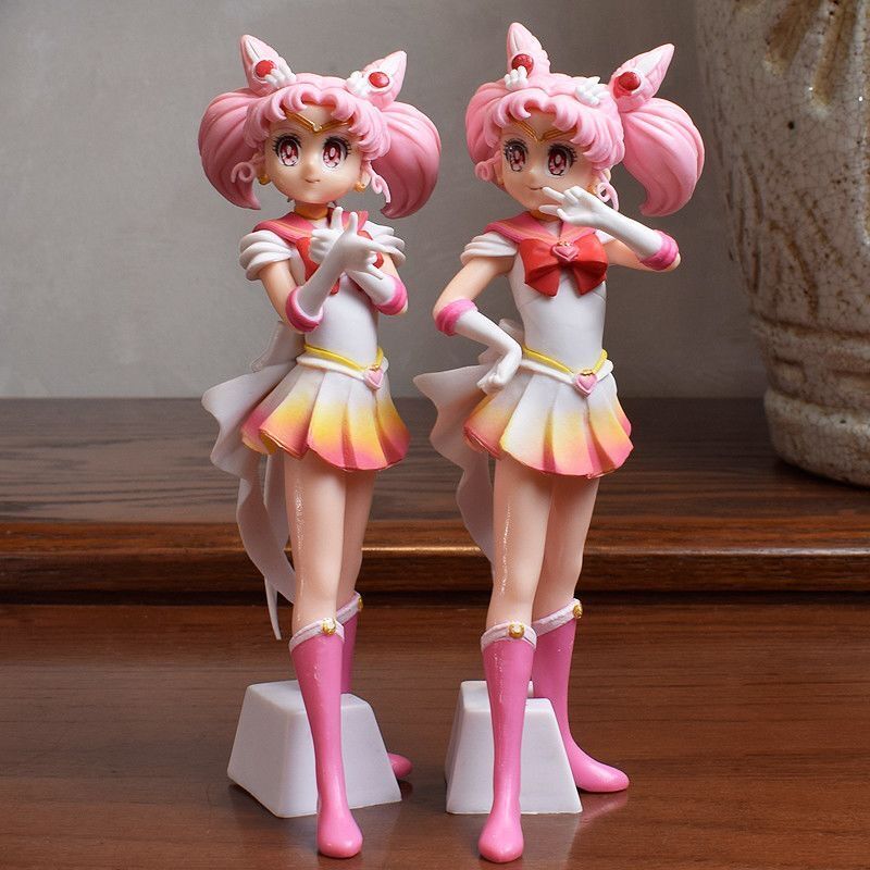 17.5 ซม.อะนิเมะ Sailor Moon ตัวเลขการกระทํา Chiba Mamoru Tsukino Usagi Chibiusa Moon Princess ยืน PVC รุ่นคอลเลกชันของเล่นเด็ก