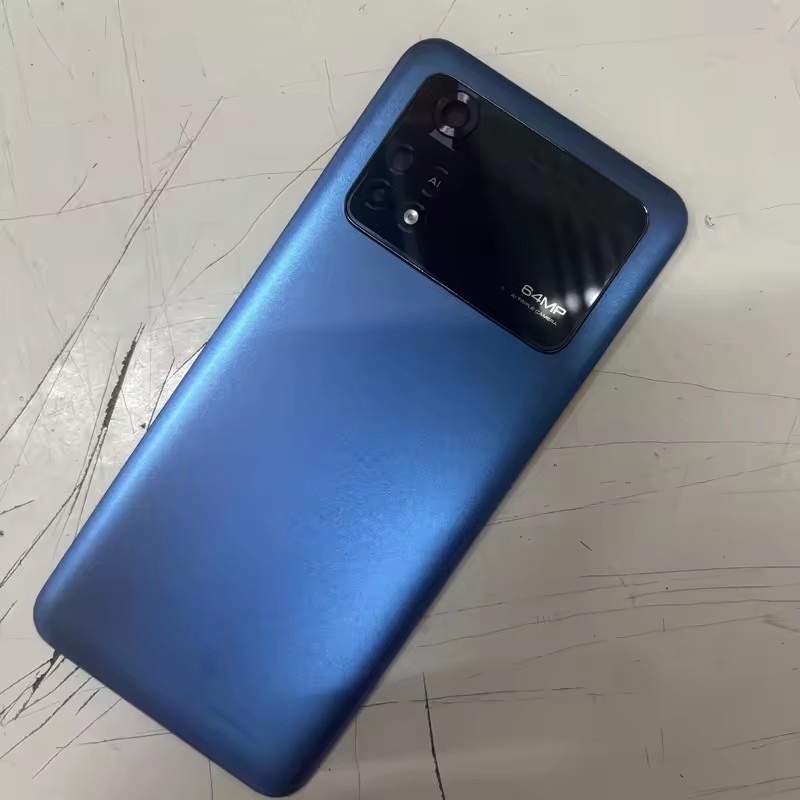สําหรับ Xiaomi Poco M4 Pro 4G MZB0B5VIN 2201117PI ฝาหลังแบตเตอรี่ด้านหลังด้านหลังประตูด้านหลังเคสอะไ