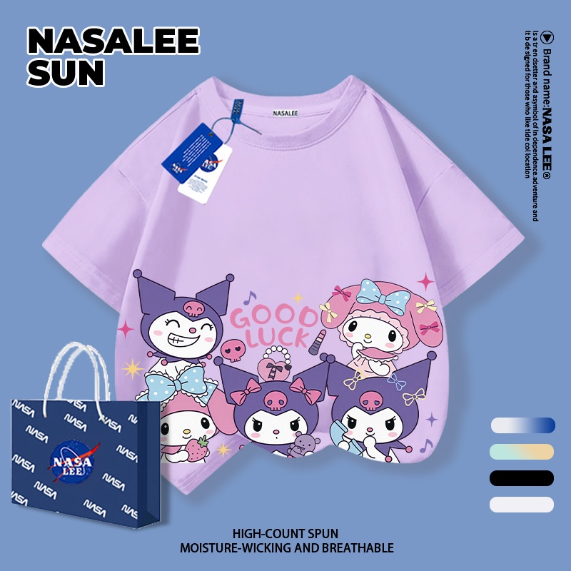 【จัดส่งจากกรุงเทพฯ】เสื้อทีเชิ้ตเด็ก ลายการ์ตูนน่ารัก ผ้าฝ้าย ซับเหง้าได้ดีเยี่ยม สวมใส่สบาย ไม่อับชื้น ระบายอากาศได้ยอดเยี่ยม เป็นไอเท็มจำเป็นสำหรับนักเรียนทุกวัย ใส่ไปโรงเรียนได้สบายสุด ๆ