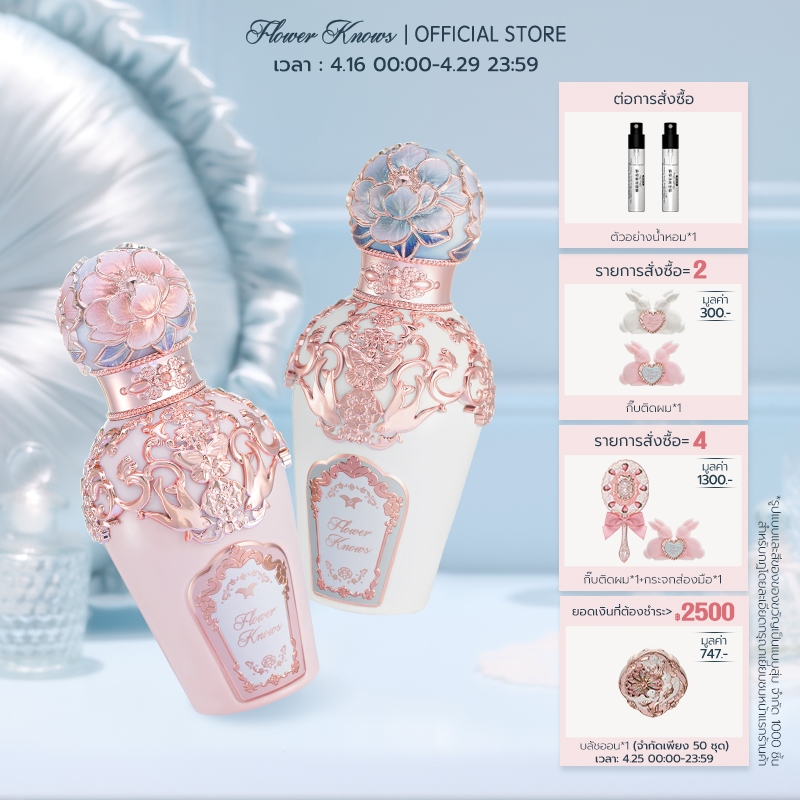 น้ำหอม Flower Knows Butterfly Cloud Collar Collection หอมติดทนนาน 50มล.