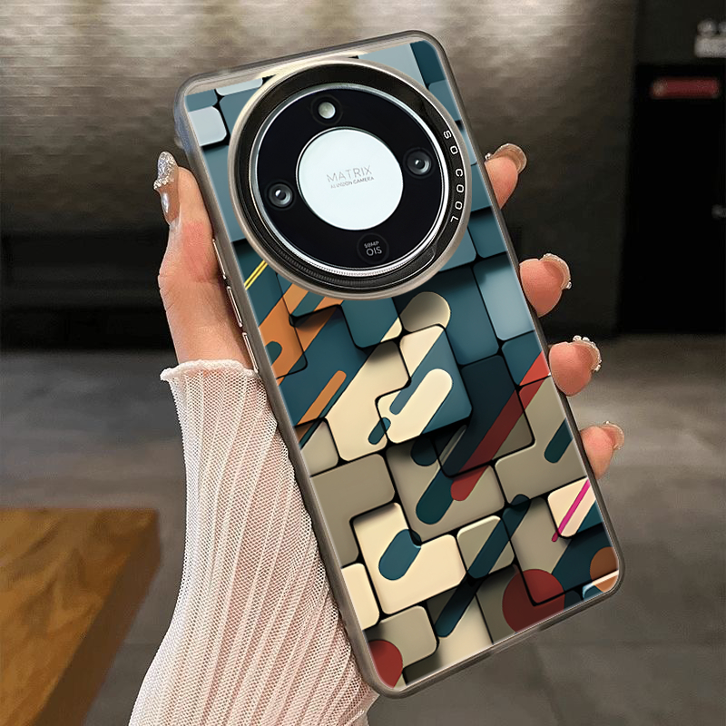 เคส Honor X9C X9D X9A X8B X8C X7C 5G เคส Honor X9C 200 Smart เคสโทรศัพท์ด้านแข็งกันกระแทก Tetris สามมิติเทคโนโลยีโทรศัพท์ฝาครอบสําหรับเด็กผู้ชายนักเรียน ราคา ถูกที่สุด ดีลบีเคเค แกลเลอรีภาพที่ 2