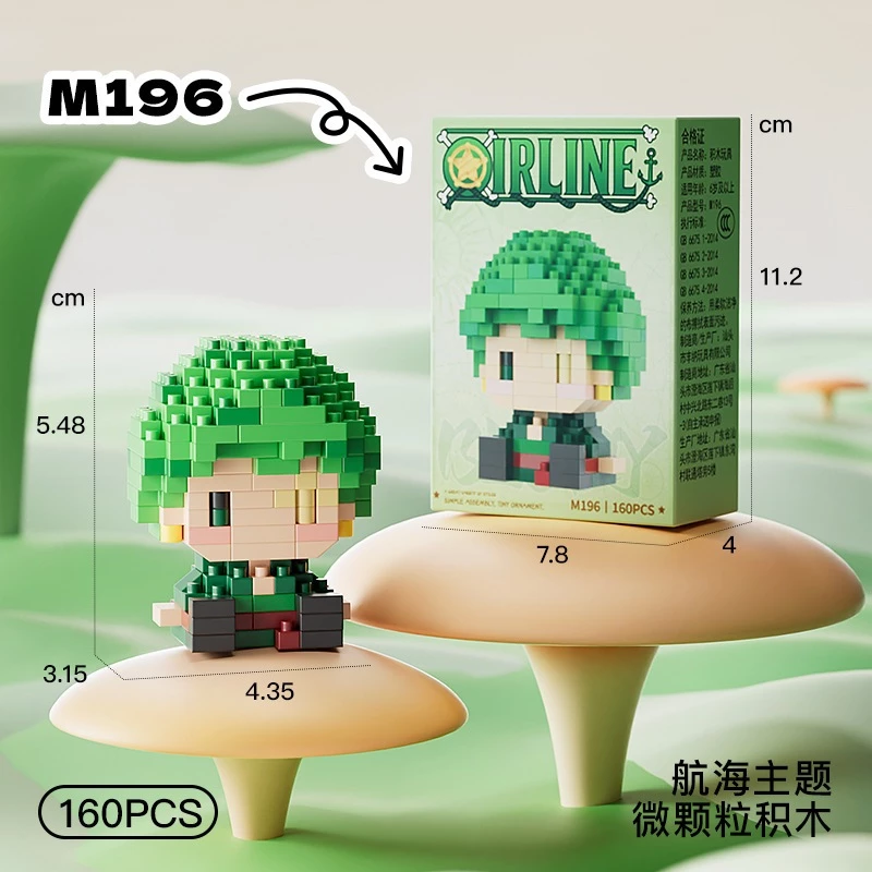 Nlnm การ์ตูน Micro Building Blocks m195-m214 ธีมโจรสลัด thumbnail 7