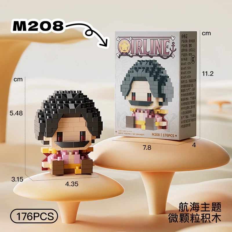 Nlnm การ์ตูน Micro Building Blocks m195-m214 ธีมโจรสลัด thumbnail 9