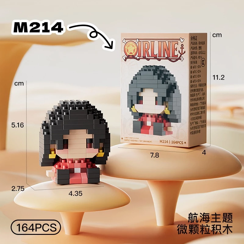 Nlnm การ์ตูน Micro Building Blocks m195-m214 ธีมโจรสลัด thumbnail 10