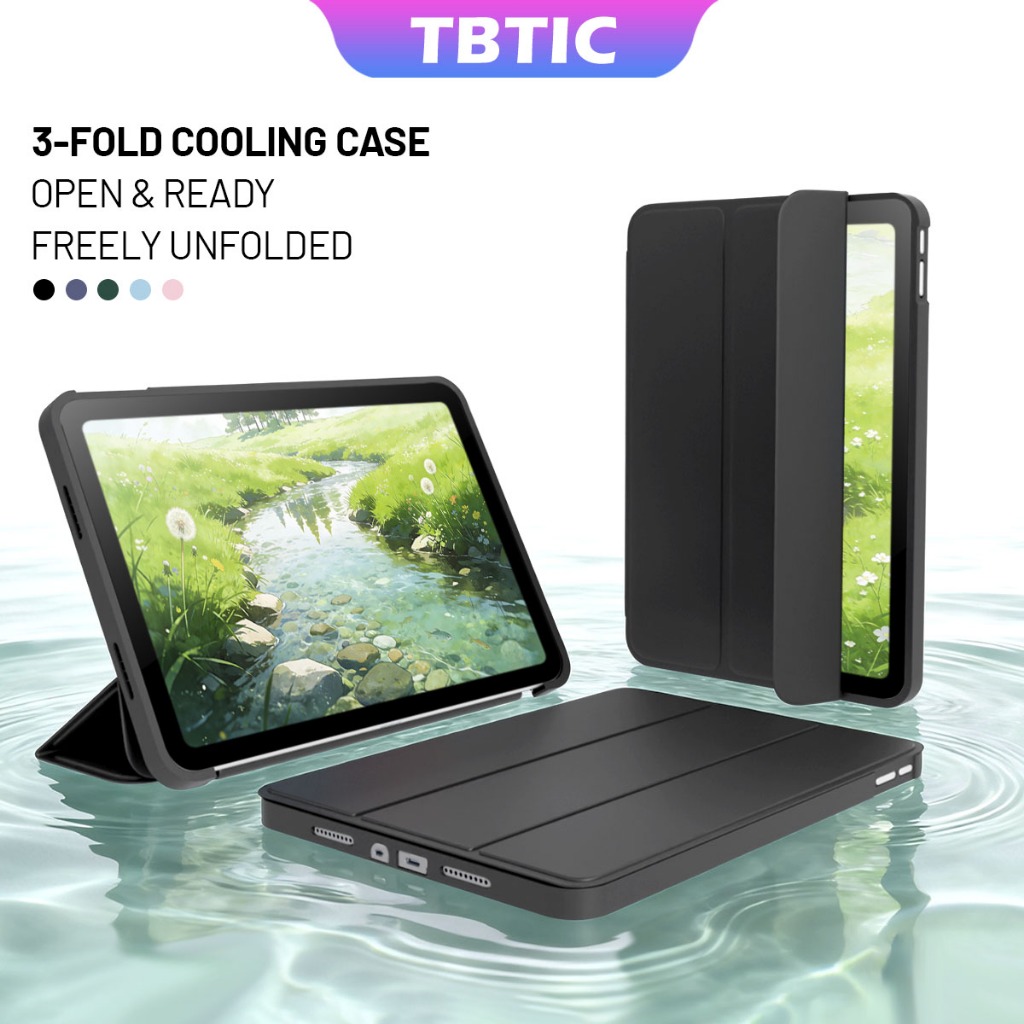 TBTIC เคสแท็บเล็ต Infinix Xpad 11 และ Xpad 20 พับ 3 ชั้น หนังนิ่ม ตั้งได้ ปลุกอัตโนมัติ  tablet case
