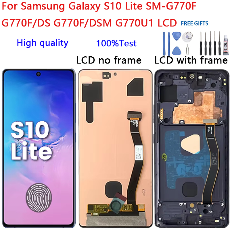 สําหรับ Samsung Galaxy S10 Lite SM-G770F G770F/DS G770F/DSM G770U1 จอแสดงผล LCD Touch Screen Digitiz
