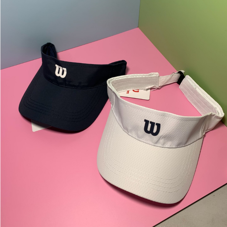 หมวกกีฬาเทนนิส Wilson Black/White Top Cap