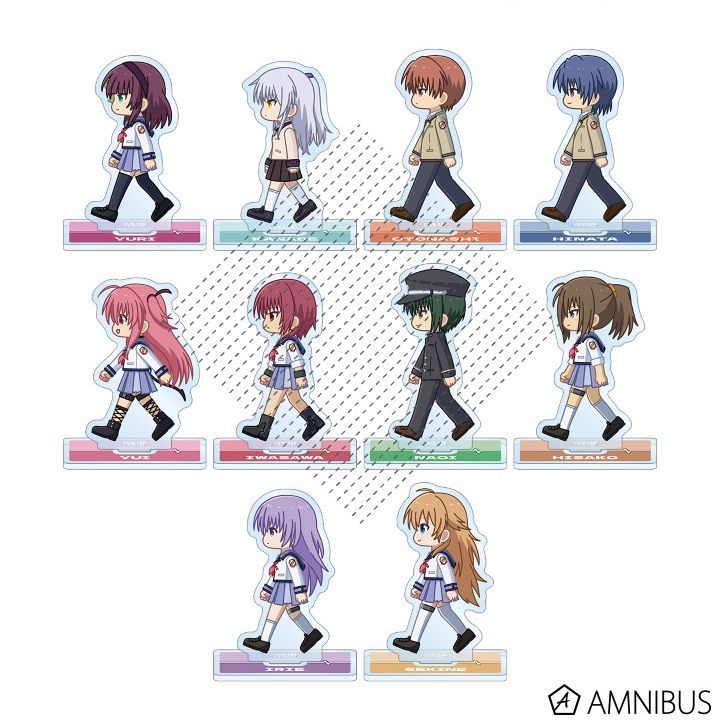 เต้นนางฟ้า! Kanade Tachibana & Yuzuru Otonashi อะคริลิครูปอะนิเมะตกแต่งโต๊ะ