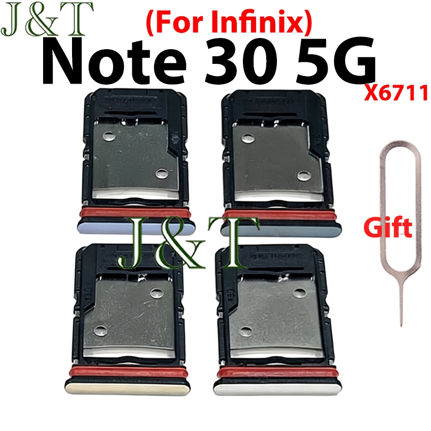ถาดซิมสําหรับ Infinix Note 30 5G / X6711 ซิมการ์ดถาดสล็อตผู้ถือ Reader SD Slot Adapter อะไหล่
