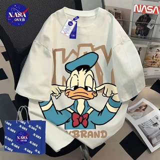 【จัดส่งตลอด 24 ชั่วโมง】🔥NASA ชุดหน้าร้อน แขนสั้น ลวดลายเป็ด เสื้อ ยูนิเซ็กส์ สบาย ๆ แมทช์ง่าย🦆 คอกลม เสื่อยืด YG43