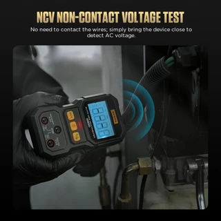 AUTOOL DM202 มัลติมิเตอร์ดิจิตอลอัจฉริยะ ขนาดพกพา 4000 Counts True RMS วัดไฟ AC/DC ตรวจจับไฟแบบไม่สัมผัส (NCV) ออโต้เรนจ์ วัดโวลต์ ความต้านทาน เช็คสายไฟ ต่อเนื่อง