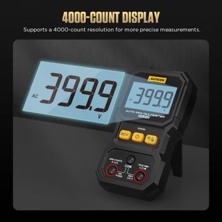 AUTOOL DM202 มัลติมิเตอร์ดิจิตอลอัจฉริยะ ขนาดพกพา 4000 Counts True RMS วัดไฟ AC/DC ตรวจจับไฟแบบไม่สัมผัส (NCV) ออโต้เรนจ์ วัดโวลต์ ความต้านทาน เช็คสายไฟ ต่อเนื่อง