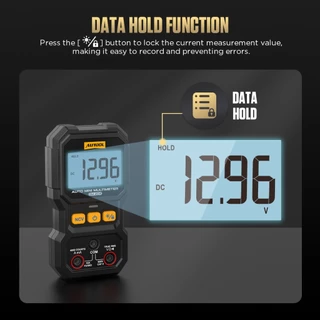 AUTOOL DM202 มัลติมิเตอร์ดิจิตอลอัจฉริยะ ขนาดพกพา 4000 Counts True RMS วัดไฟ AC/DC ตรวจจับไฟแบบไม่สัมผัส (NCV) ออโต้เรนจ์ วัดโวลต์ ความต้านทาน เช็คสายไฟ ต่อเนื่อง