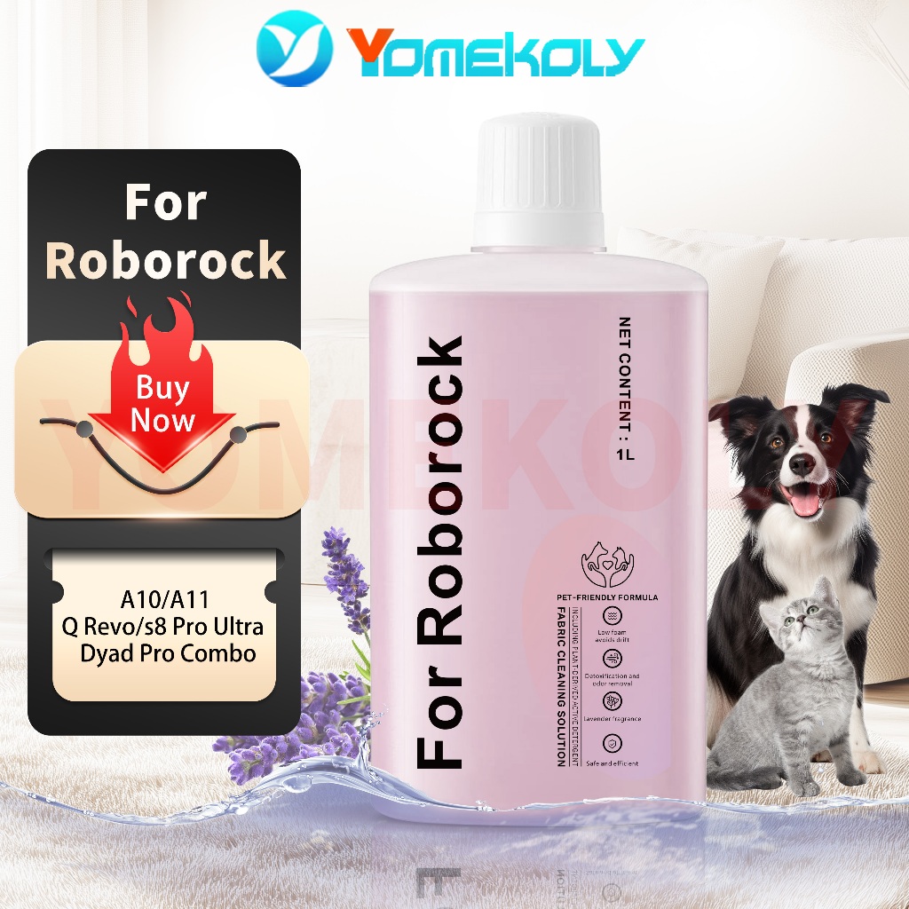 สําหรับ Roborock Dyad Pro Combo / A10 Combo น้ํายาทําความสะอาดผ้า, 1L Pet-Friendly Floor Cleaner Liq
