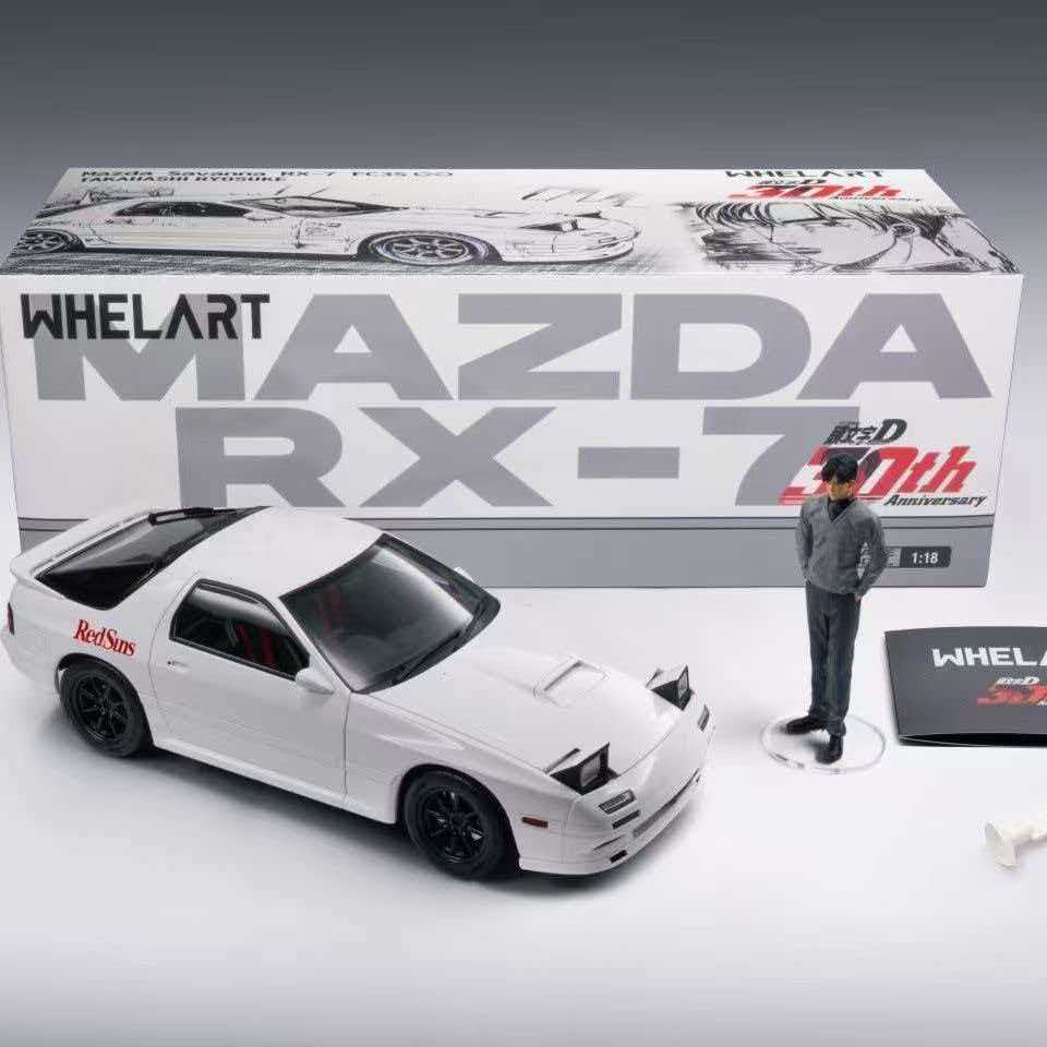 WHELART WHELART 1/18 Alloy Full Opening Text D 30th Anniversary Model Mazda FC3S Car Model [จัดส่งภา
