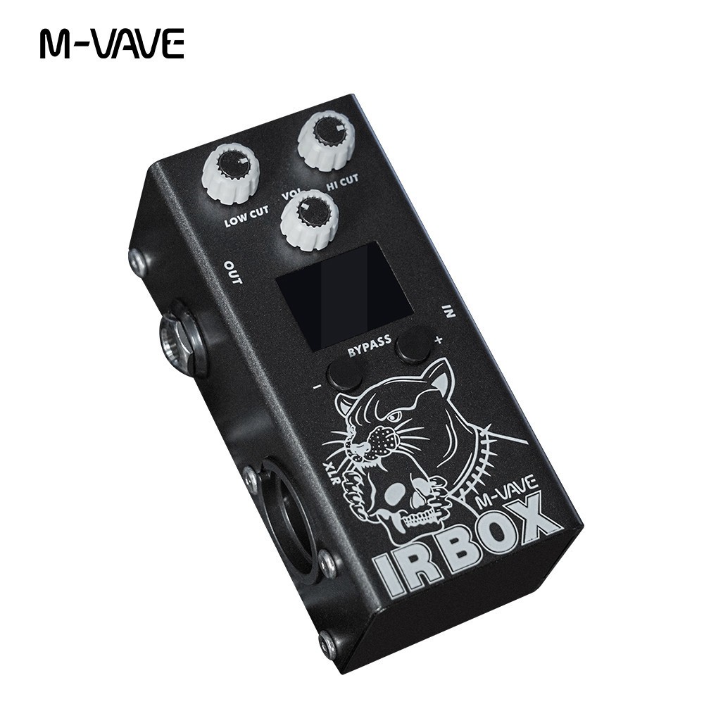 M-VAVE IR Box Guitar Pedal พร้อมตู้กีตาร์ 25 ใบ, 7 ตู้เบส, User IR Import, 9-Band EQ, True Bypass