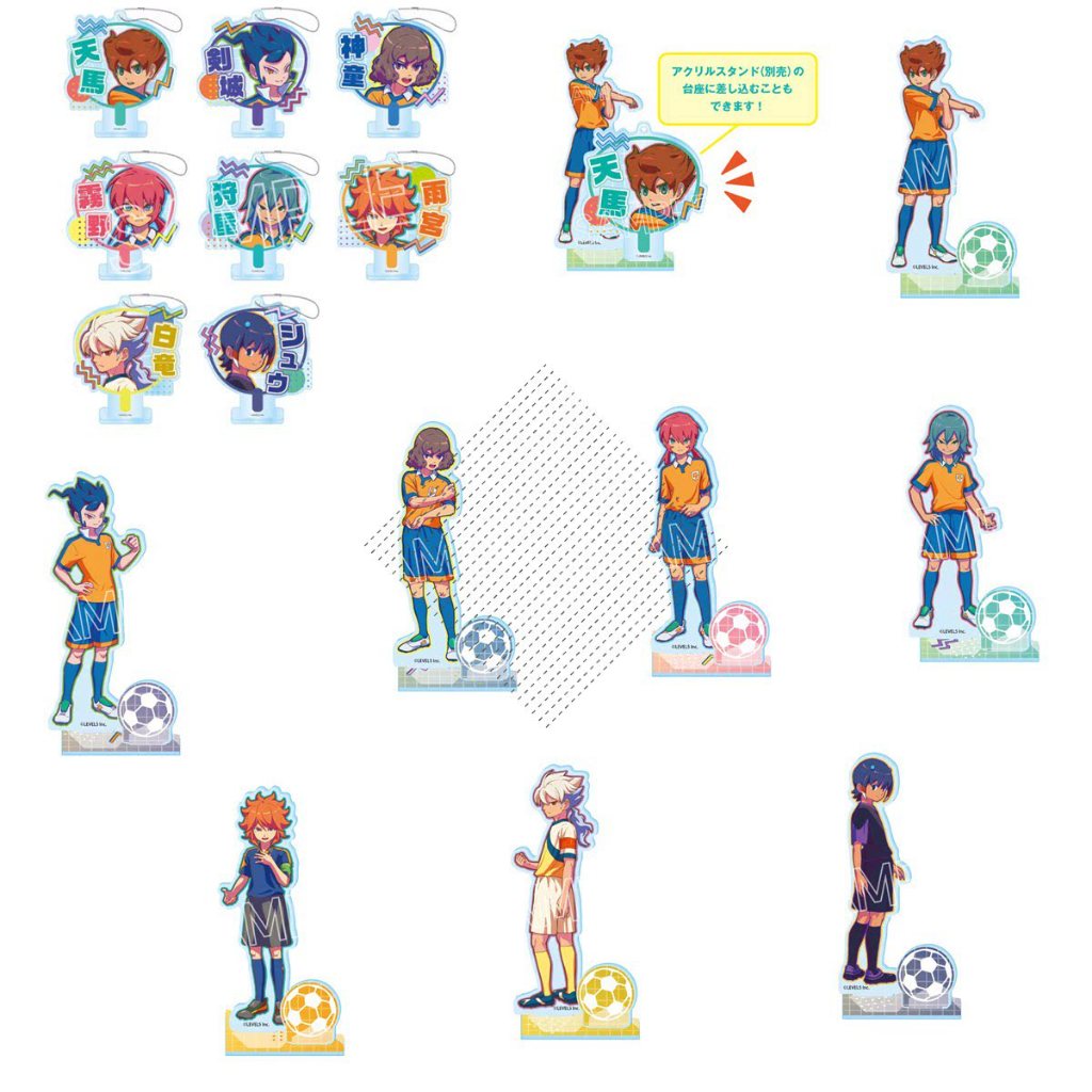 Inazuma Eleven Victory Road of Heroes Matsukaze Tenma อะคริลิคพวงกุญแจรูปตกแต่งโต๊ะ
