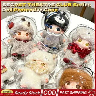 3pcs DImoo SECRET THEATRE CLUB Series ตุ๊กตาป้องกันกรณีความโปร่งใสสูงไวนิล Plush Face DImoo ฝาครอบป้องกันกันน้ํากันฝุ่นตุ๊กตากระเป๋า