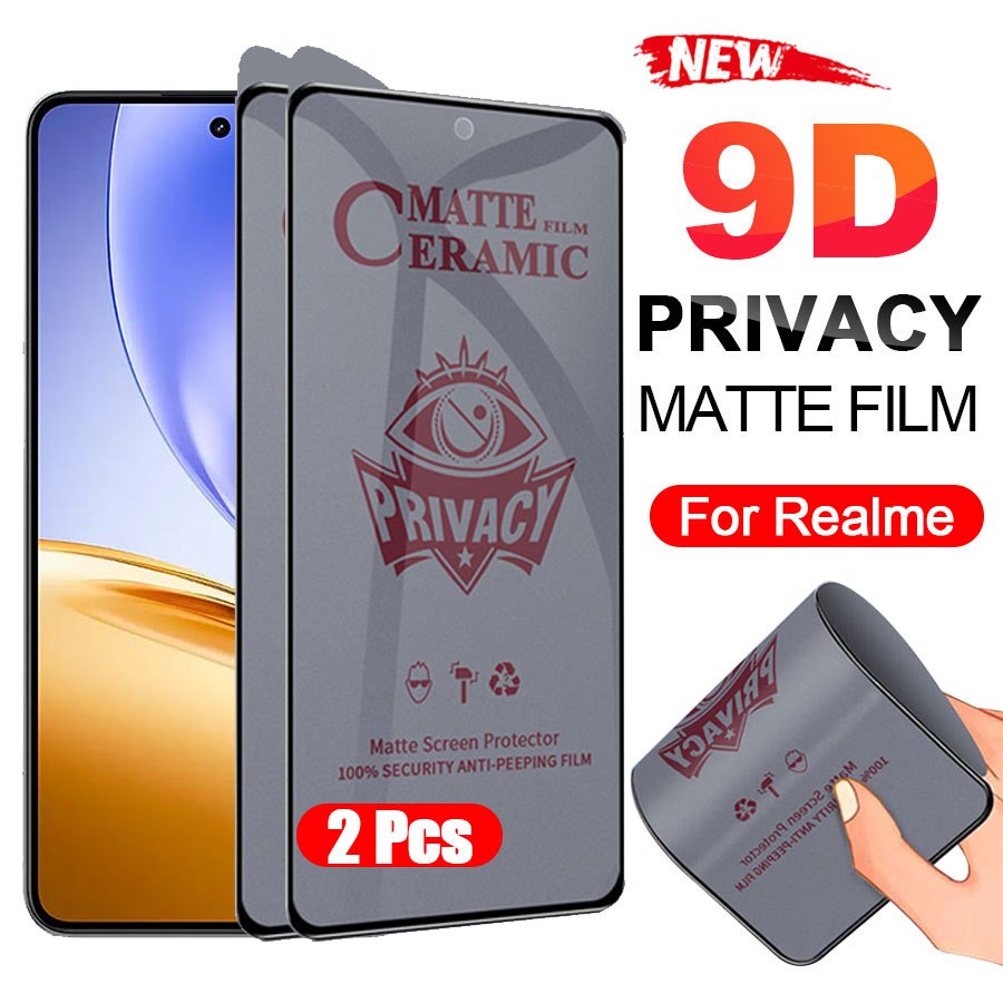 🔥🔥ฟิล์มกันคนข้างๆๆมองเห็น (ฟิล์มกันเสือก) สำหรับ Realme 15 15T 14 14T 14X 13 12 11X 11 10 10T 3 5 6 