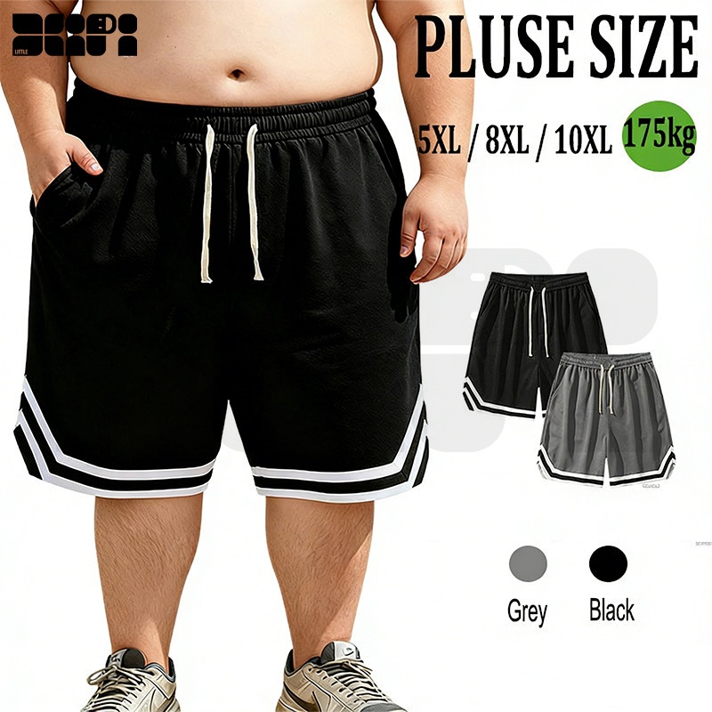 5XL-10XL กางเกงขาสั้นบาสเก็ตบอลผู้ชาย ไซส์ใหญ่ ทรงหลวม ระบายอากาศดี สบาย ลำลอง จัดส่งจากไทย