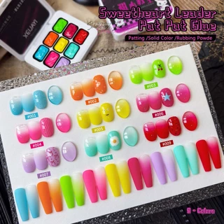 XEIJAYI-Dopamine ชุดยาทาเล็บเจลสีรุ้ง 9 สีไล่ระดับ Rich Colours เหมาะสําหรับ DIY
