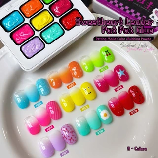XEIJAYI-Dopamine ชุดยาทาเล็บเจลสีรุ้ง 9 สีไล่ระดับ Rich Colours เหมาะสําหรับ DIY