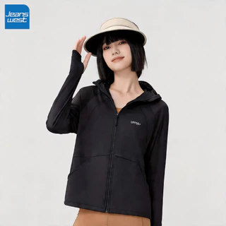 Jeanswest เนื้อผ้า Airloop ให้ความรู้สึกเย็น เสื้อแจ็กเก็ตป้องกันแดด UPF50+ แบบมีหมวก ระบายอากาศได้ดี เร็วแห้ง ป้องกันรังสี UV99%