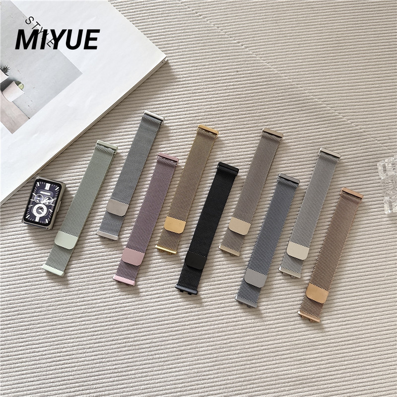 สายรัดสําหรับ Huawei 11 Pro/11 Milanese Metal Band สร้อยข้อมือสแตนเลส Huawei Band 11 Pro/11 Watchband