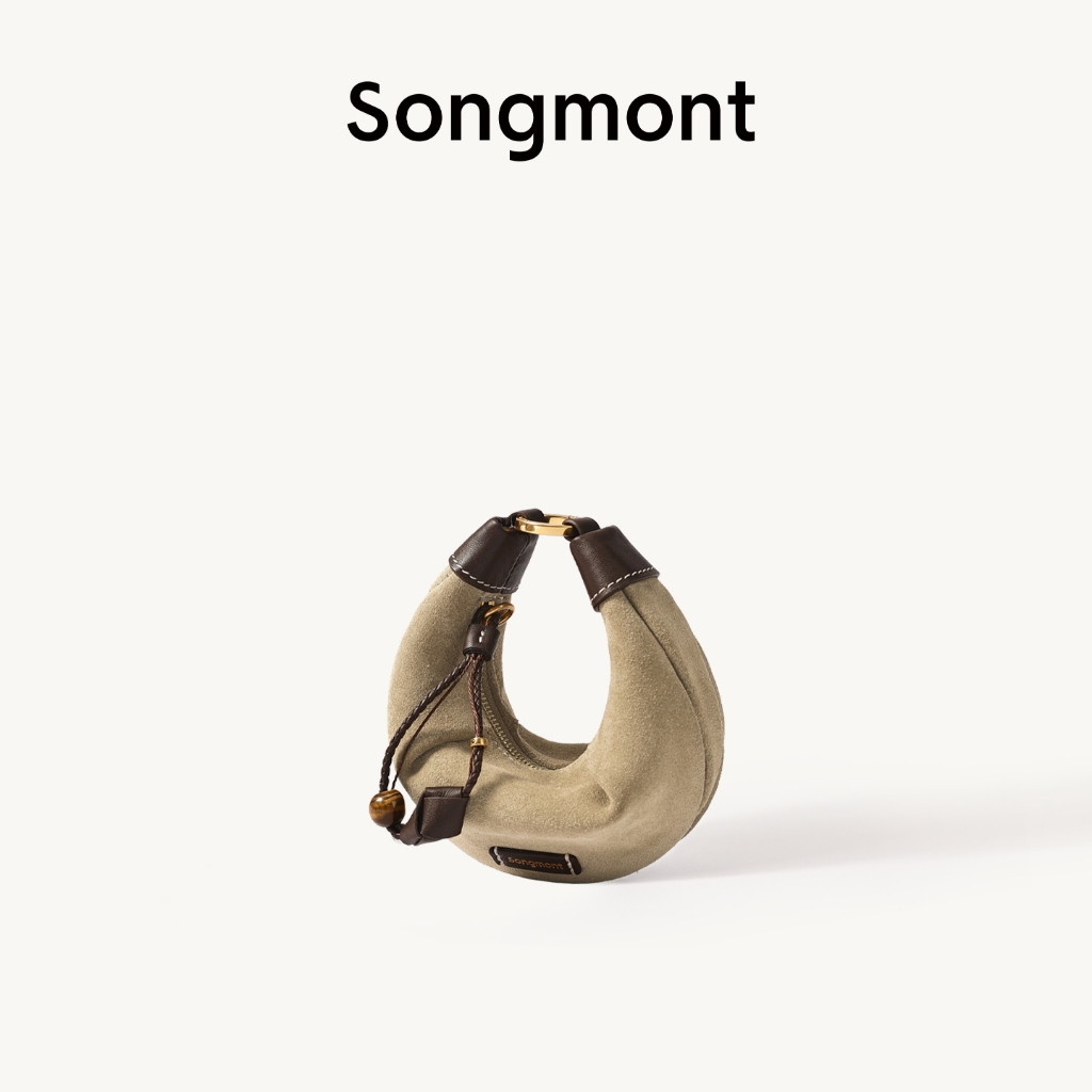 Songmont Mini Luna เคสหูฟังผู้หญิงกระเป๋าถือหนังนิ่มวัว